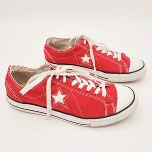 Converse All Star Chuck Taylor Women's Low-Top Canvas Shoes Red Size 9.5